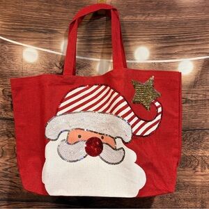 Festive Santa Tote Bag